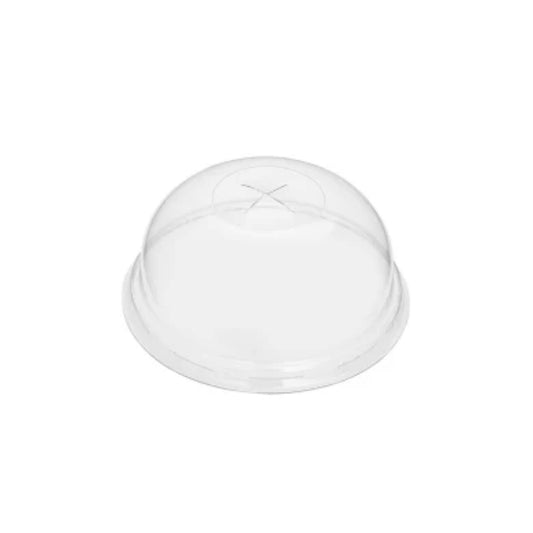 Καπάκι Πλαστικό PET Διάφανο Θολωτό με Σταυρό 90mm
