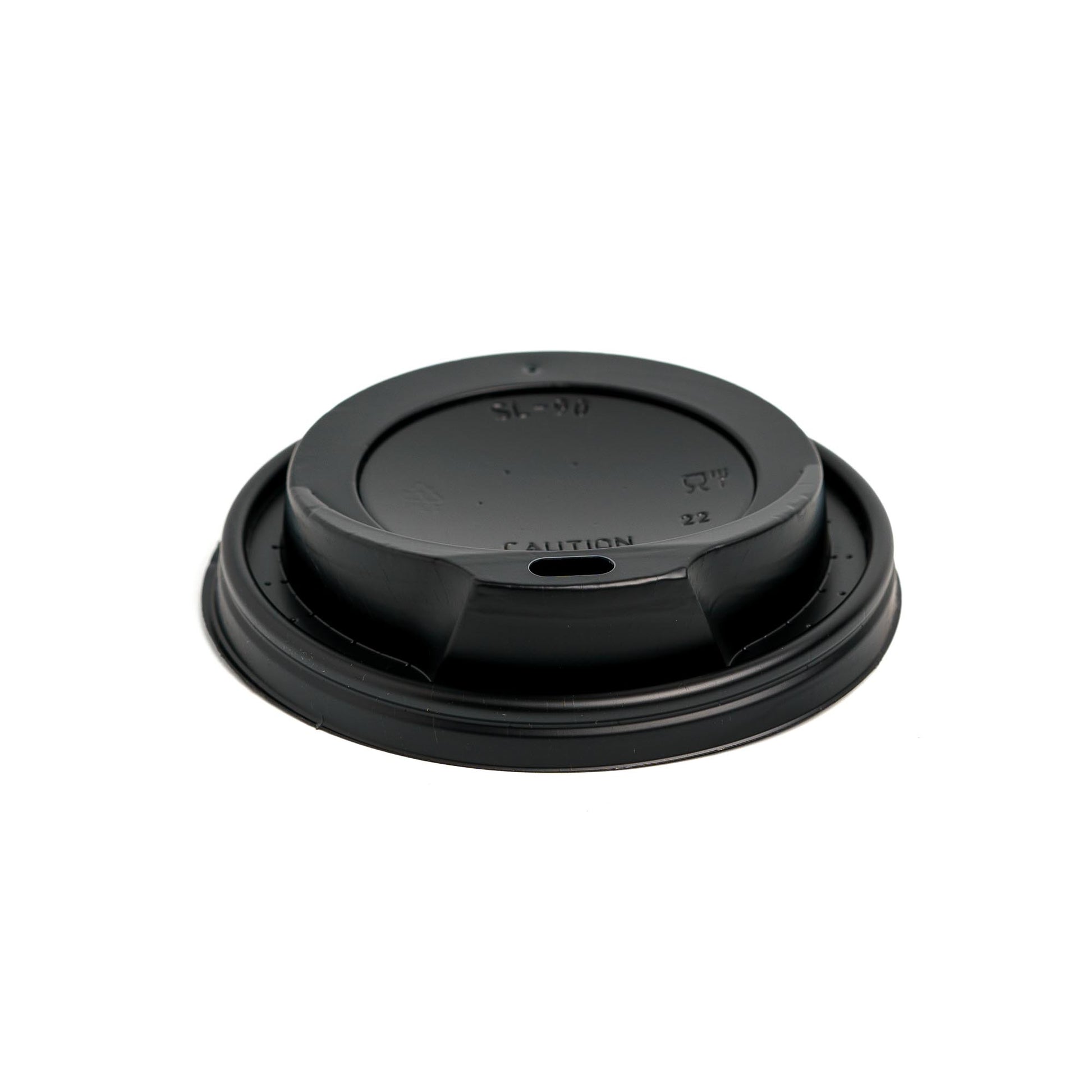 Καπάκι Πλαστικό Πιπίλα Μαύρο για Ποτήρι Χάρτινο 12oz - 16oz