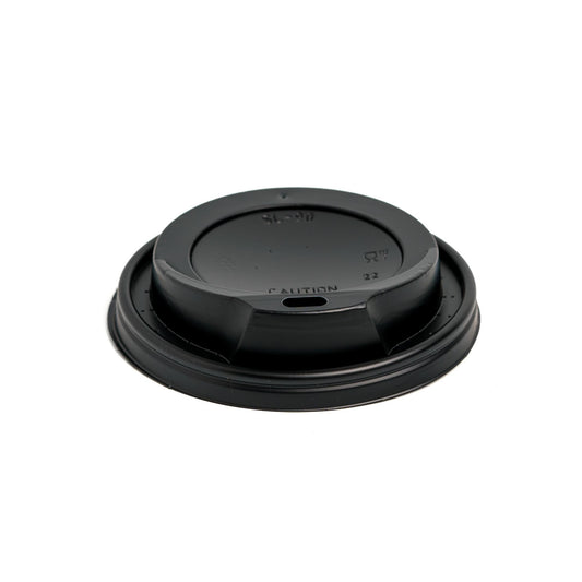 Καπάκι Πλαστικό Πιπίλα Μαύρο για Ποτήρι Χάρτινο 12oz - 16oz