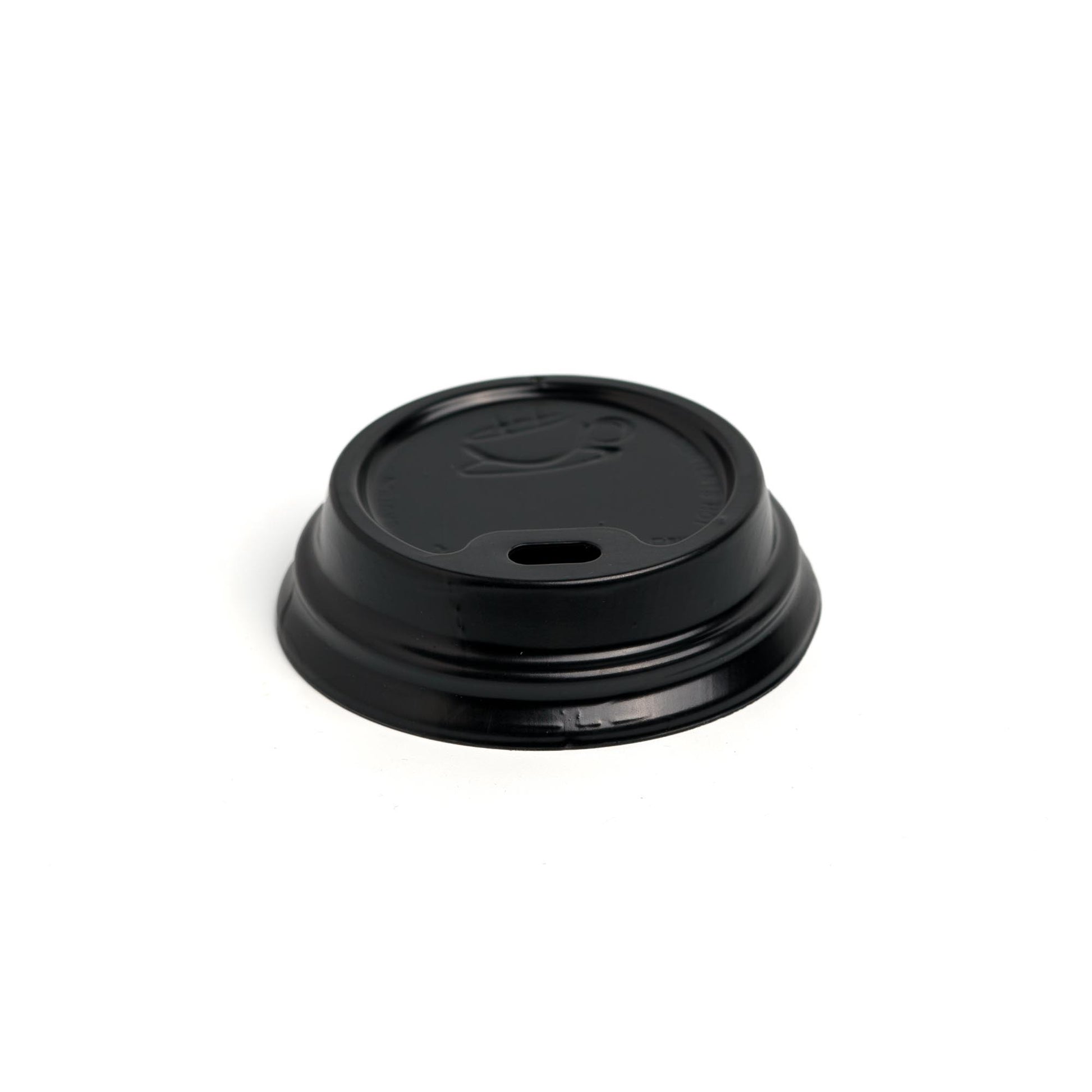 Kαπάκι Πλαστικό Πιπίλα Μαύρο για Ποτήρι Χάρτινο 4oz