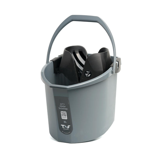 Κουβάς Πλαστικός με Στίφτη Γκρι 16lt
