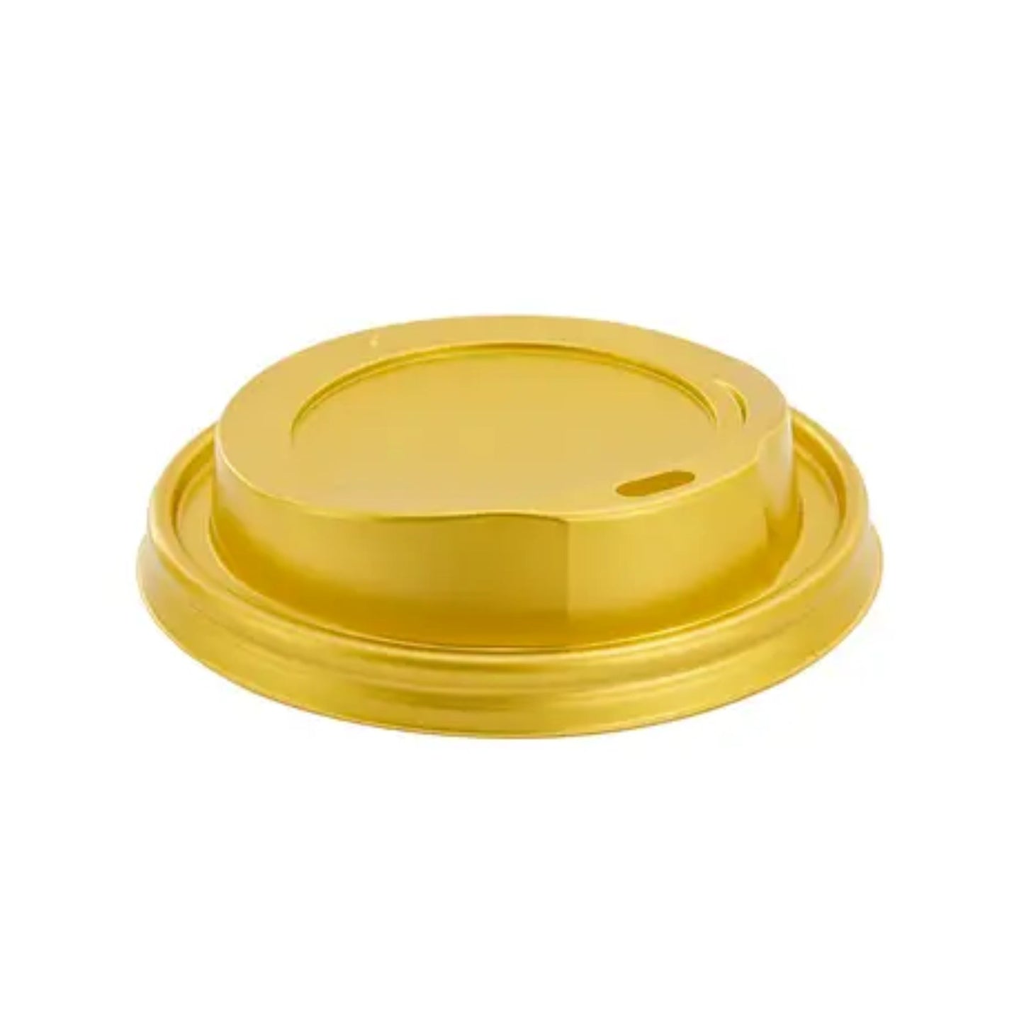 Καπάκι Πλαστικό Πιπίλα Χρυσό για Χάρτινο Ποτήρι 12oz-16oz