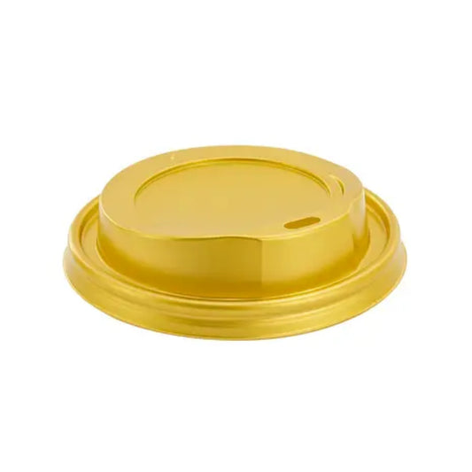 Καπάκι Πλαστικό Πιπίλα Χρυσό για Χάρτινο Ποτήρι 12oz-16oz