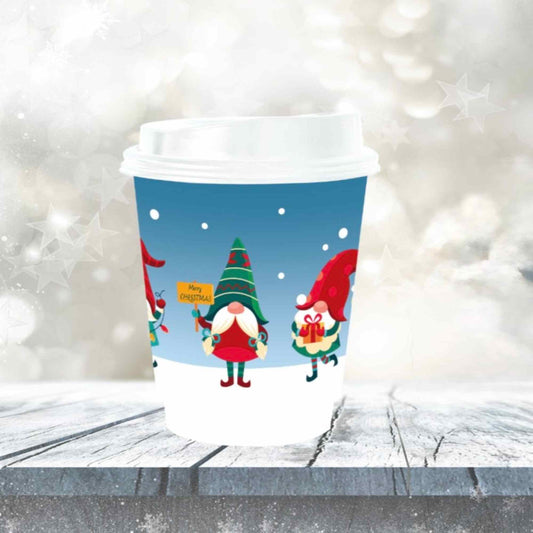 Χάρτινο Ποτήρι Χριστουγεννιάτικο Ξωτικά 12oz