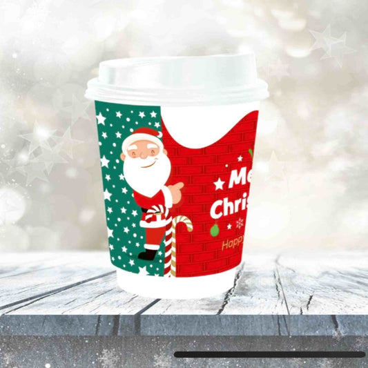 Χάρτινο Ποτήρι Χριστουγεννιάτικο Άγιος Βασίλης 12oz
