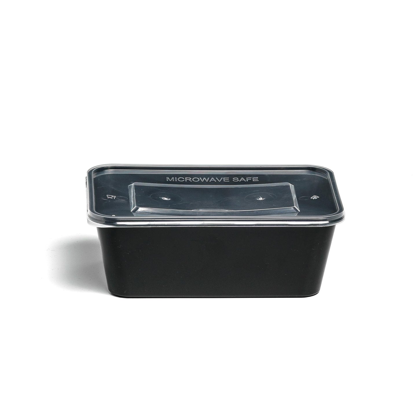 Σκεύος Μικροκυμάτων PP Μαύρο με Διάφανο Καπάκι 750ml